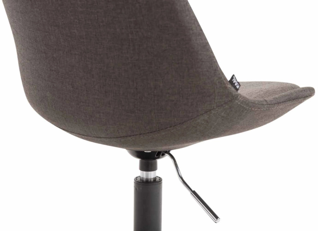 Set di 4 sedie da pranzo in tessuto Maverick grigio scuro,nero