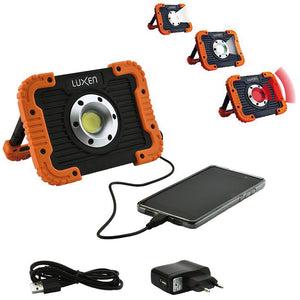 Luxen PROIETTORE PORTATILE RICARICABILE, POWERBANK, 10 W, 750 lumen, 3 modalitÃE di luce