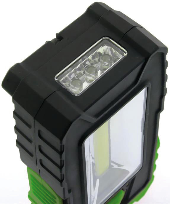 Luxen TORCIA TASCABILE CON MAGNETE 3 W FRONTALE + 1 W TORCIA, 240 lumen, col. Verde