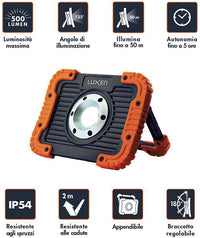 Luxen PROIETTORE PORTATILE 10 W, 500 lumen, luce naturale