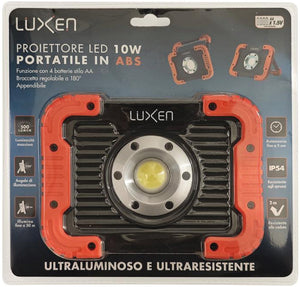 Luxen PROIETTORE PORTATILE 10 W, 500 lumen, luce naturale