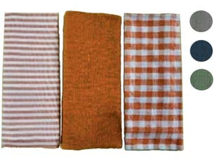 CANOVACCIO PIATTI MILADY IN COTONE PZ 3- - cm.50x70 - colore blu - 6 pezzi XTRA