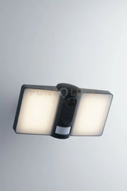 PROIETTORE LED VYSOR ANTRACITE 20W 2640LM 4000K DIMMERABILE CON VIDEOCAMERA E SENSORE  Wi-Fi IP54 26,5X13,
