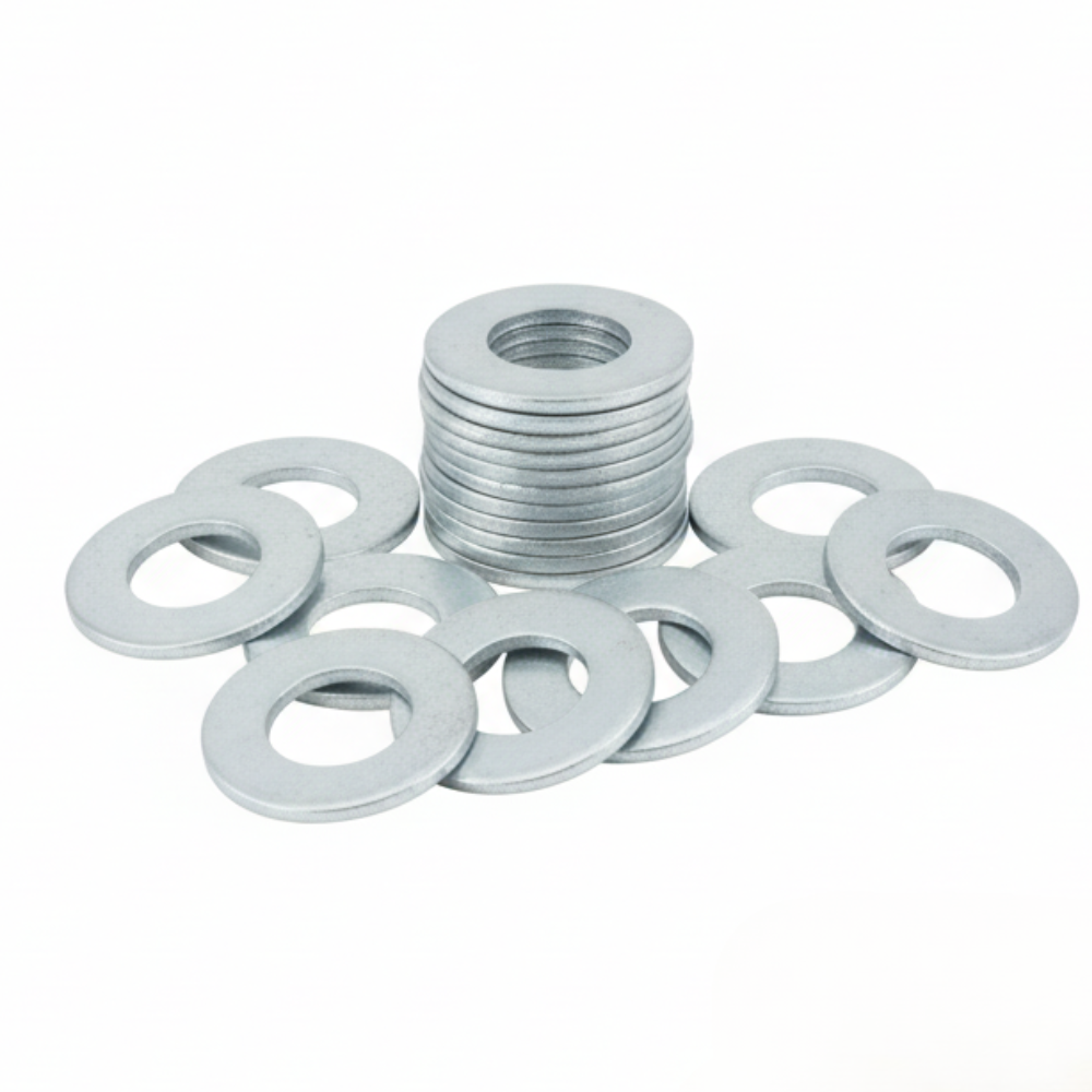 Rondella piana zincata bianca Ø 10 mm pezzi 20