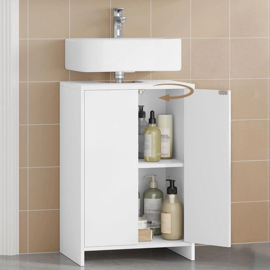 Wastafel Onderkast - Con Sfintestra - Armadio Bagno - Stante - Spazio di Deposito - Cassetto di Bagno da Appendere