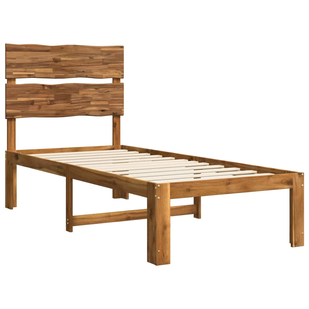 Letto Singolo con Testiera ROSTOCK Naturale 90 x 190 cm 903483