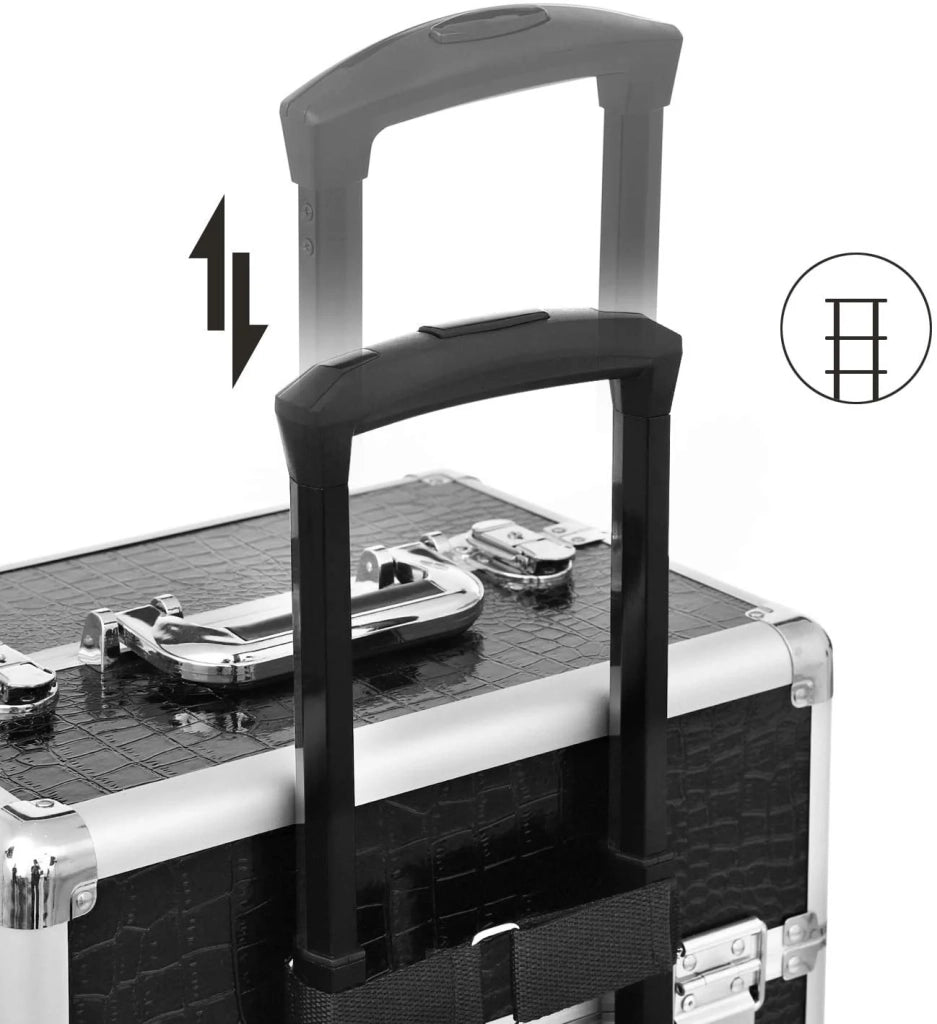 Trolley di alta qualità per trucchi gioielli e cosmetici nero 12_0001114