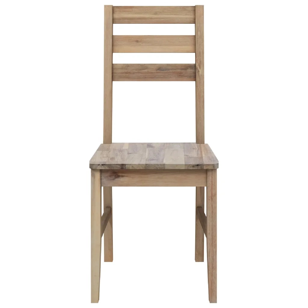 Sedie da Pranzo 2 pz in Legno Massello di Acacia 246005