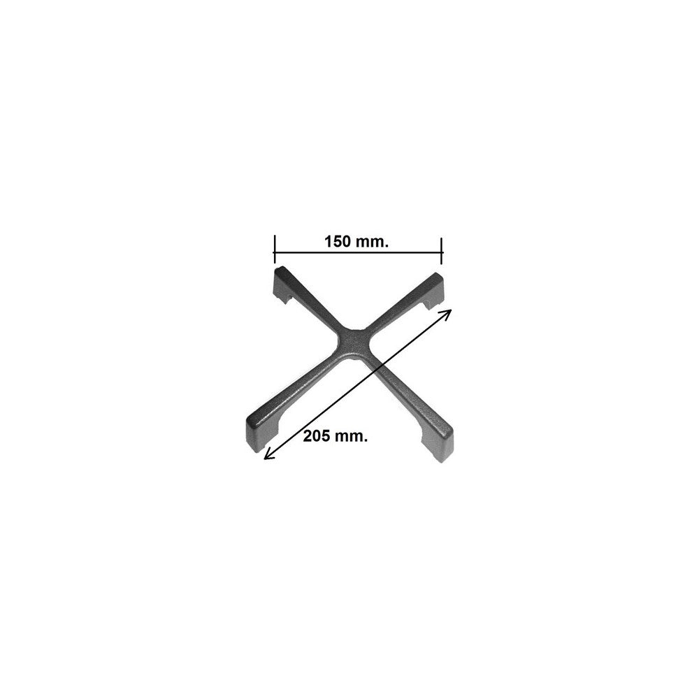 GRIGLIA 1 FUOCO IN GHISA PIANI COTTURA WHIRLPOOL FRANKE 205mm 480121104225 - Whirlpool Ariston Hotpoint
