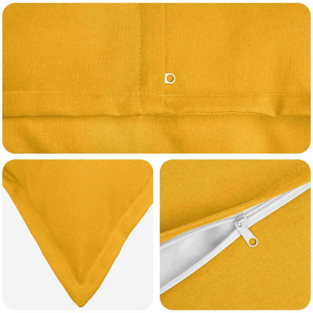 Federa 6 pz HOUTEN Giallo Chiaro 80 x 80 cm Lino 921568