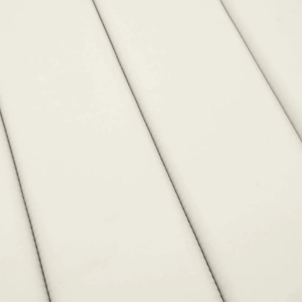 Cuscino per Lettino Prendisole Crema MÃ©lange 186x58x4cm Tessuto