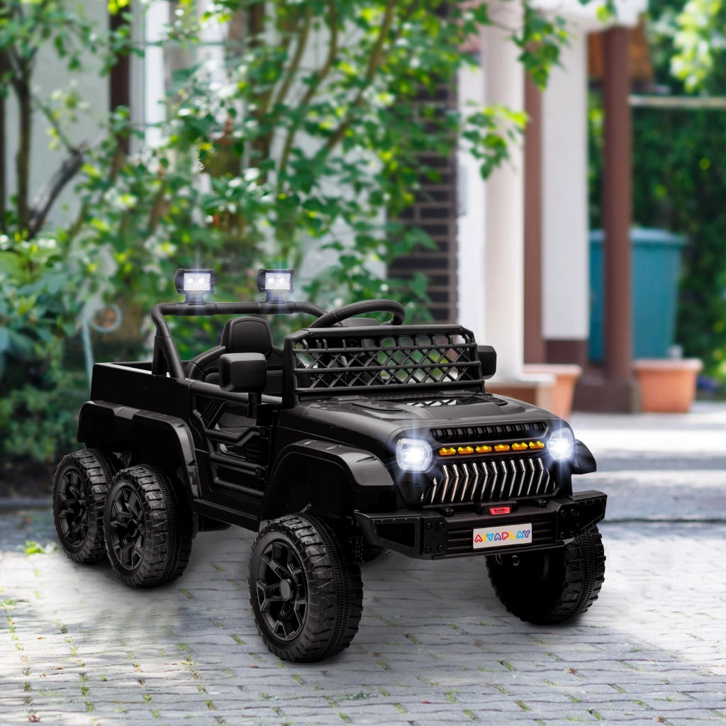 Auto elettrica per bambini ¨C zephmum ¨C 122x62.5x65 cm nero