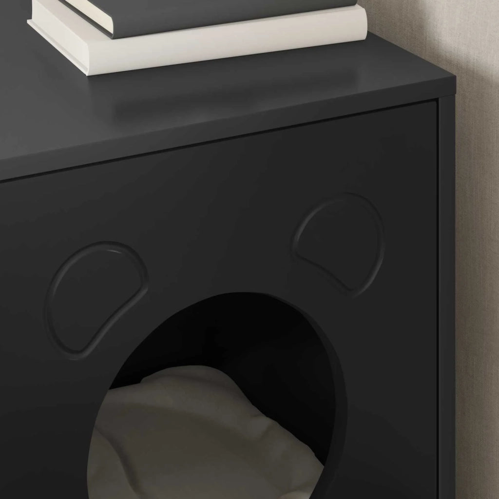 Casa per Gatti Nero 42,5 x 40 x 53 cm Legno multistrato
