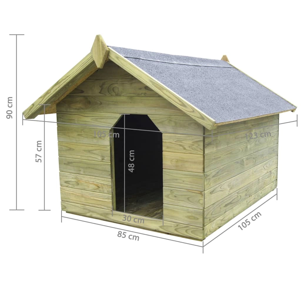 Nicchia da giardino con tetto apribile 105 x 123 x 90 cm in legno di pino impregnato 02_0001531