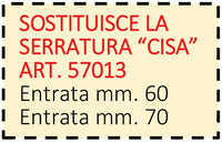 Securemme SERRATURA AD INFILARE 4 MANDATE 2 CHIAVI DM Art. 2031 E.60