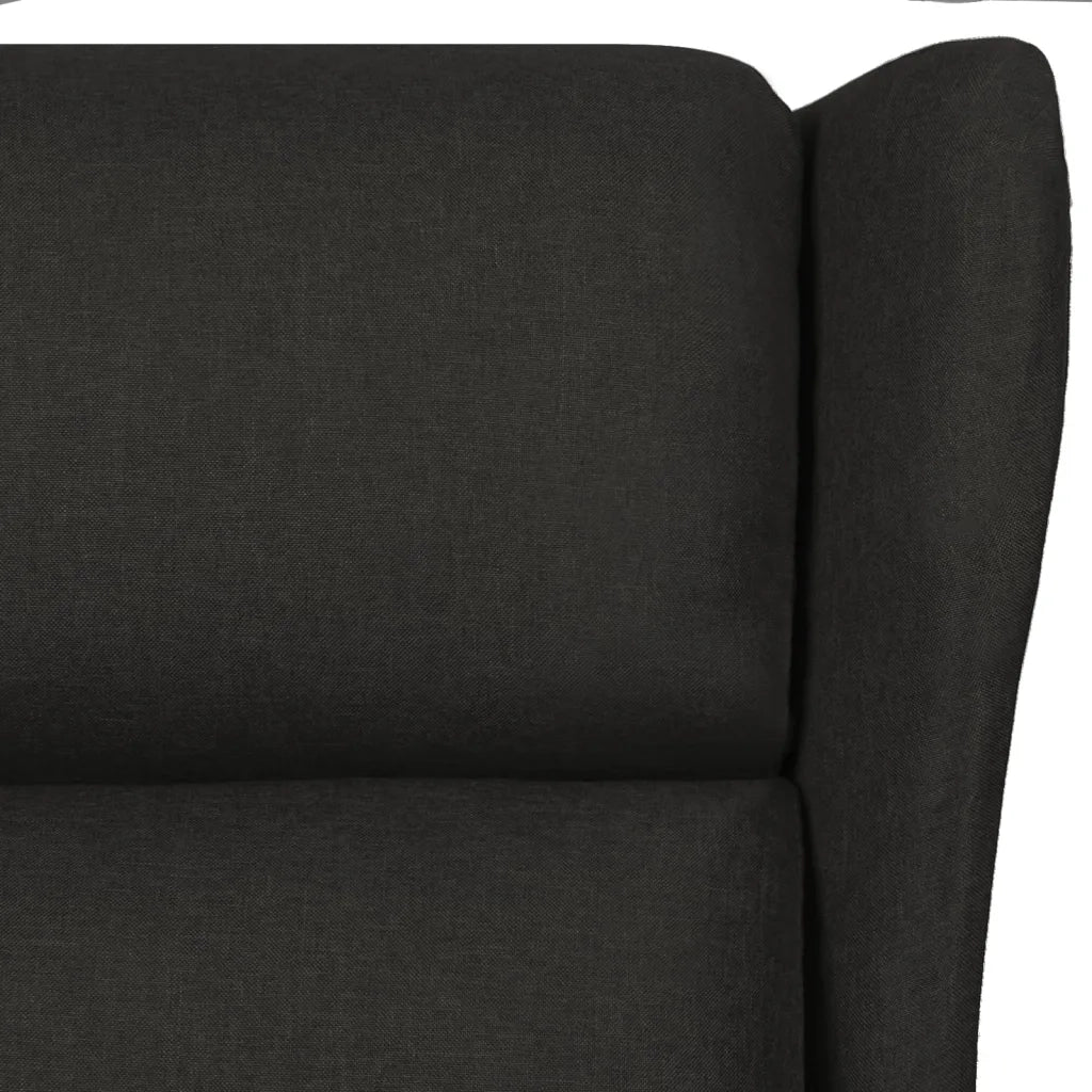 Divano Sedia-Poltrona Reclinabile in Tessuto Nero 700190