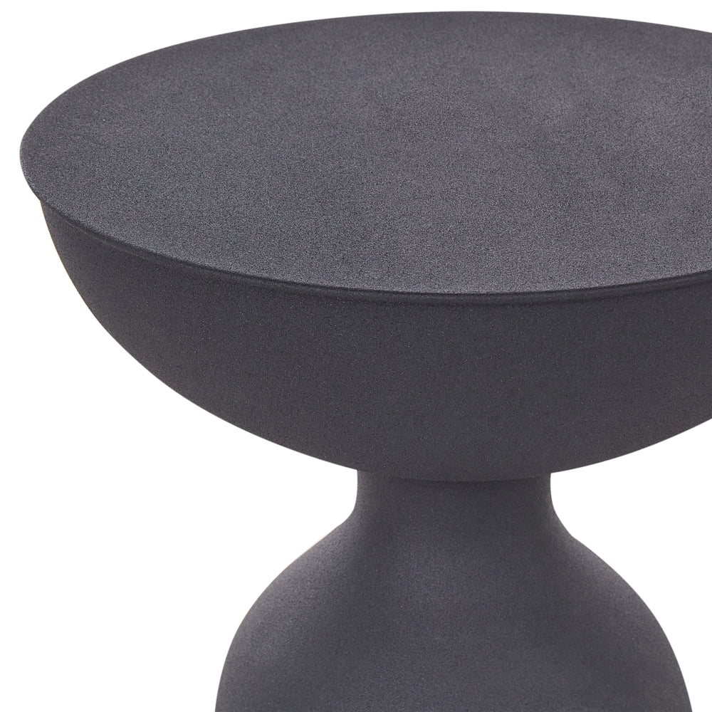 Tavolino moderno in metallo nero soggiorno salotto contemporaneo elegante