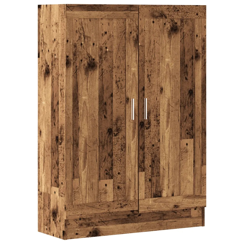 Libreria-Scaffale per Libri-Mobile di Stoccaggio Legno Antico 82,5x30,5x115 cm in Truciolato 245018