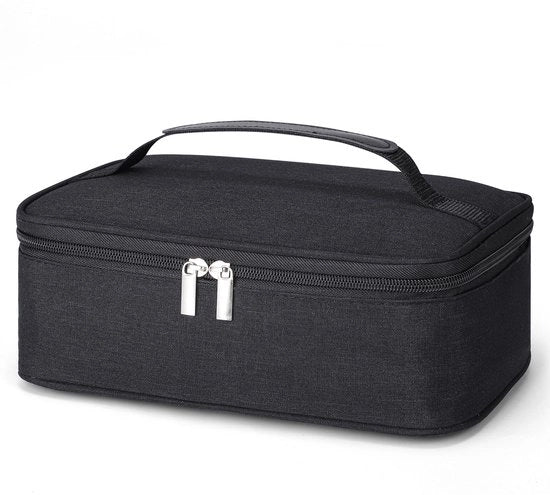 Tas Insolata Portatile 4L - Tas a Isolamento - Tas da Picnic - Nero - Tessuto Oxford - Ripiegabile