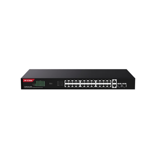 Switch ip-com g1128p-24-410w 26p gigabit base-t+2p base-x sfp cloud managed poe budget tot. 370w
