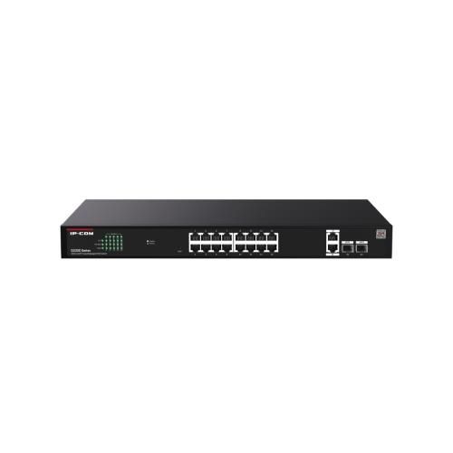 Switch ip-com g2220p-16-250w 18p gigabit ethernet+2p sfp di cui 16p poe max output per porta 30w- totale 230w cloud managed
