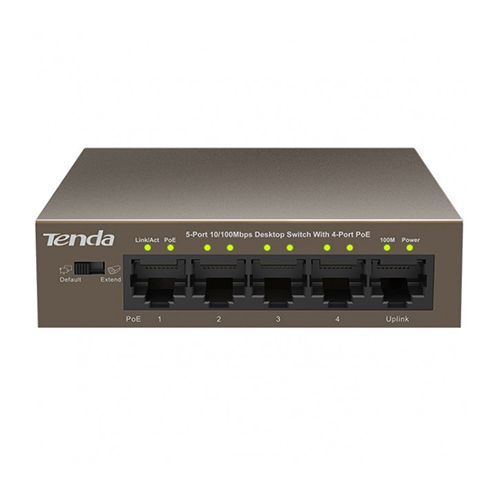 Switch tenda teg1105p-4-63w 5p lan gigabit desktop 10/100/1000m 4p poe