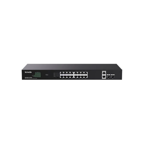 Switch tenda teg1120p-16-150w 18p ge+2sfp con 16p poe 150w power consumption 30w max. poe of single port