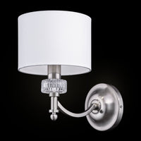 Lampada da parete Neoclassic in Metallo e Vetro Alicante Nickel