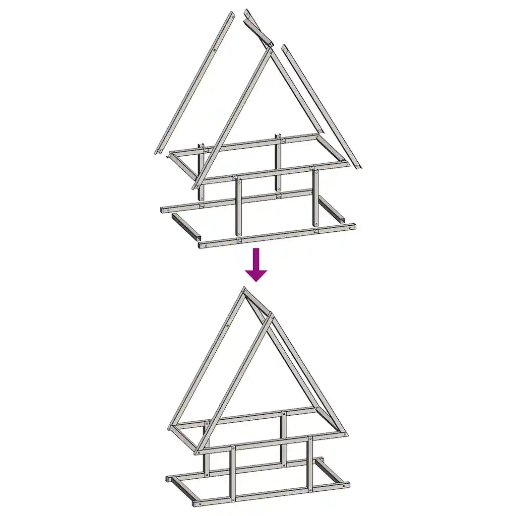Rastrelliera per Legna da Ardere Bianca 50x25x60 cm CFW6617383