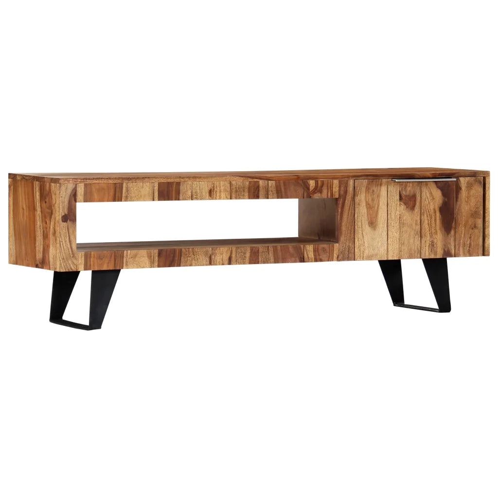 Mobile Porta TV 140x30x40cm in Legno Massello di Acacia 247980