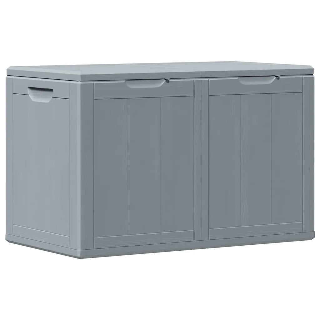 Baule da Giardino 180 L Grigio Aspetto legno in PP 151234