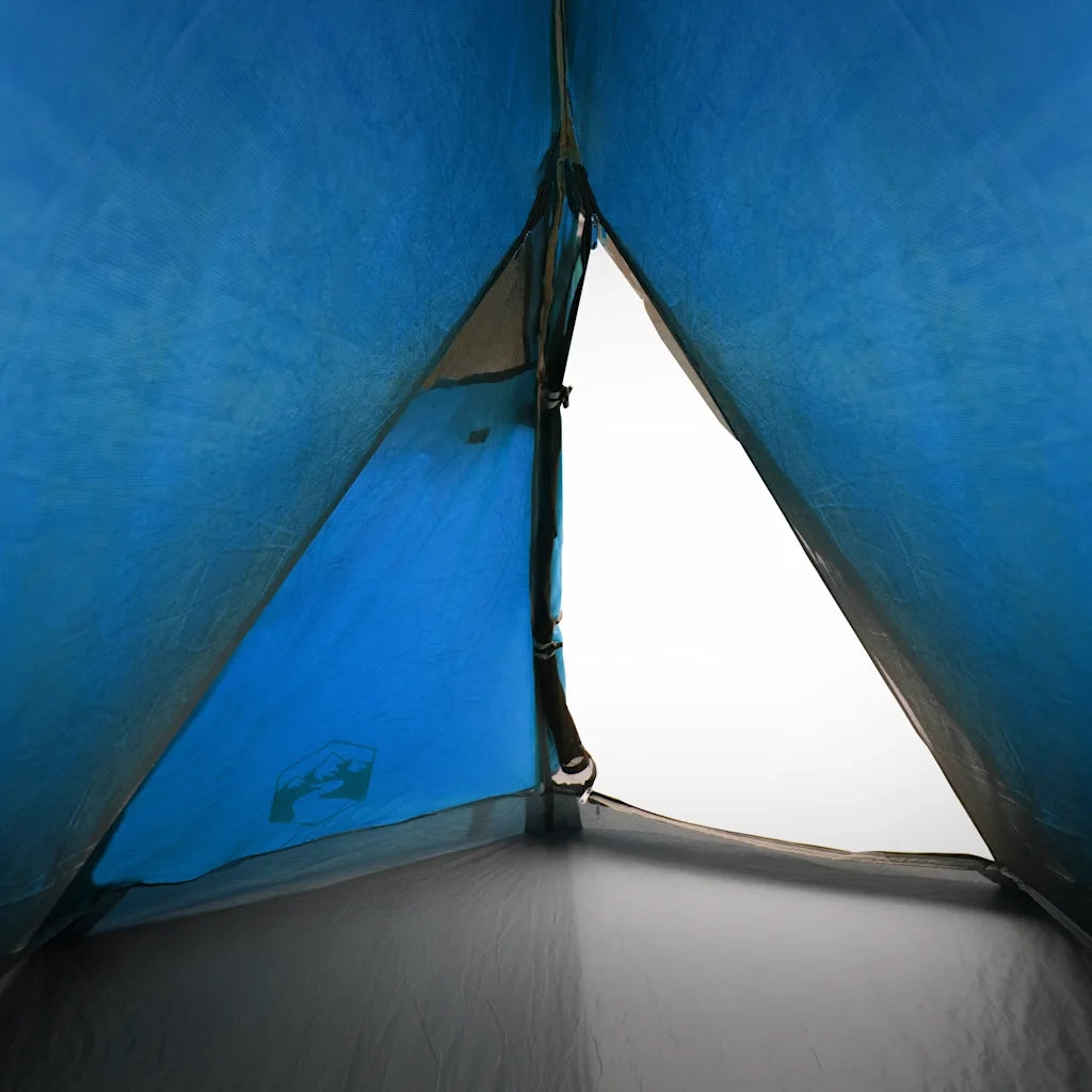 Tenda da Campeggio a Cupola per 2 Persone Blu Impermeabile 94320