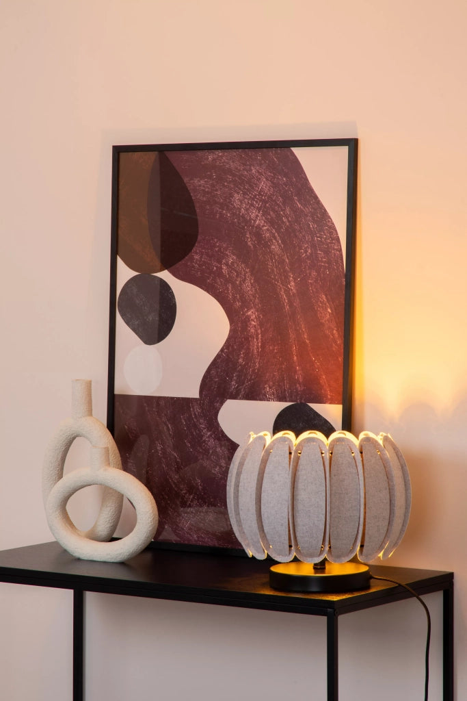 Lampada da tavolo moderna grigia Spencer E27 Lucide