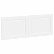 Testiera da Muro UTRECHT Bianco Legno ingegnerizzato 897835