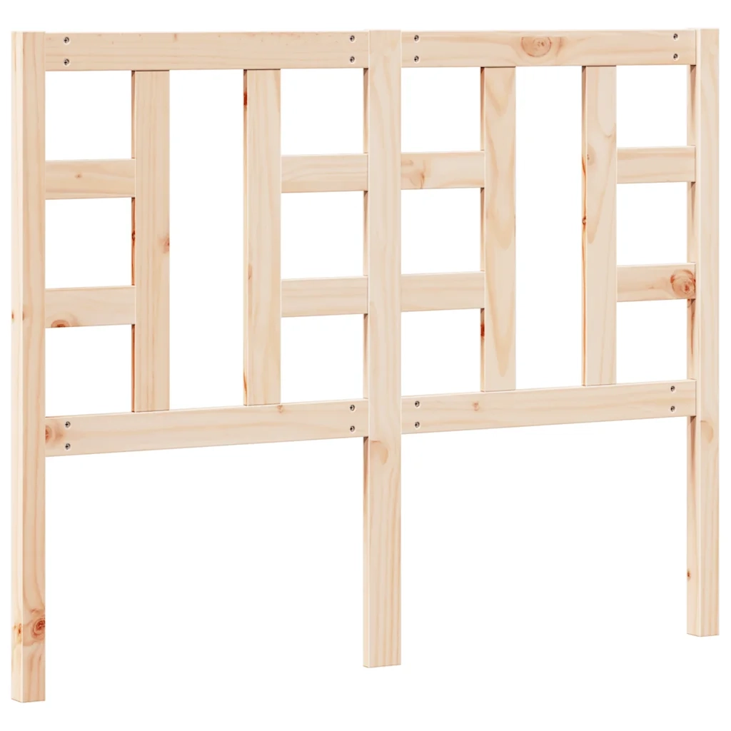 Testiera per Letto-Testata-Testiera Decorativa 126x4x100 cm in Legno Massello di Pino 901309