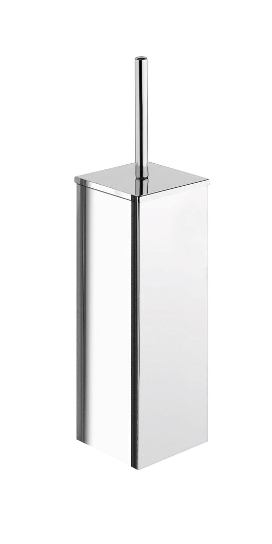 Scopino WC d'appoggio con ciuffo in setole in acciaio inox e Cromall 6933 Gedy serie COLORADO Cromato