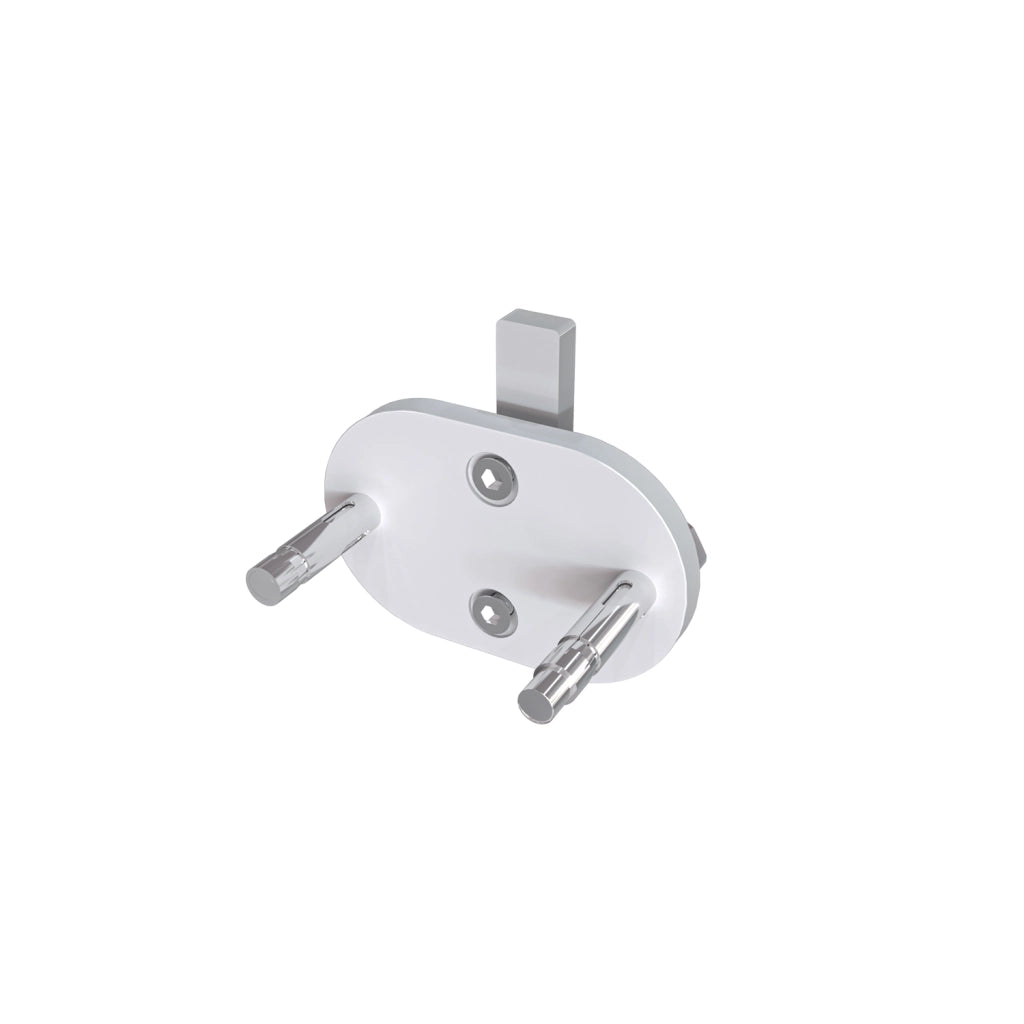 Ringhiera Parapetto in Alluminio Argento Opaco 100x100cm per interni ed esterni a Fissaggio a Parete