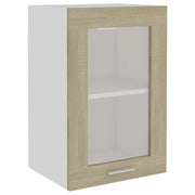 Armadio pensile | Mobile Pensile con Vetro ¡°Lyon¡± Rovere Sonoma 40x31x60 cm