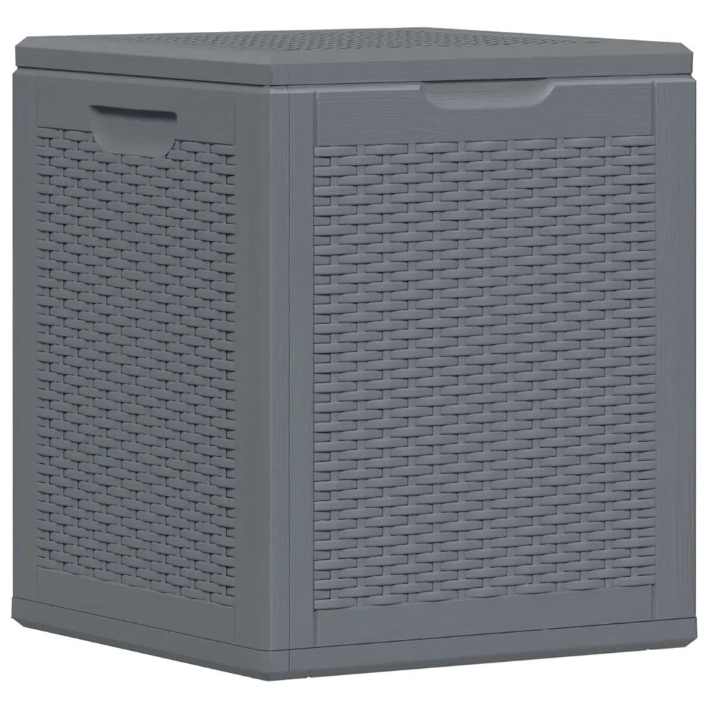 Contenitore da Giardino Grigio in Rattan PP 90 L 364059