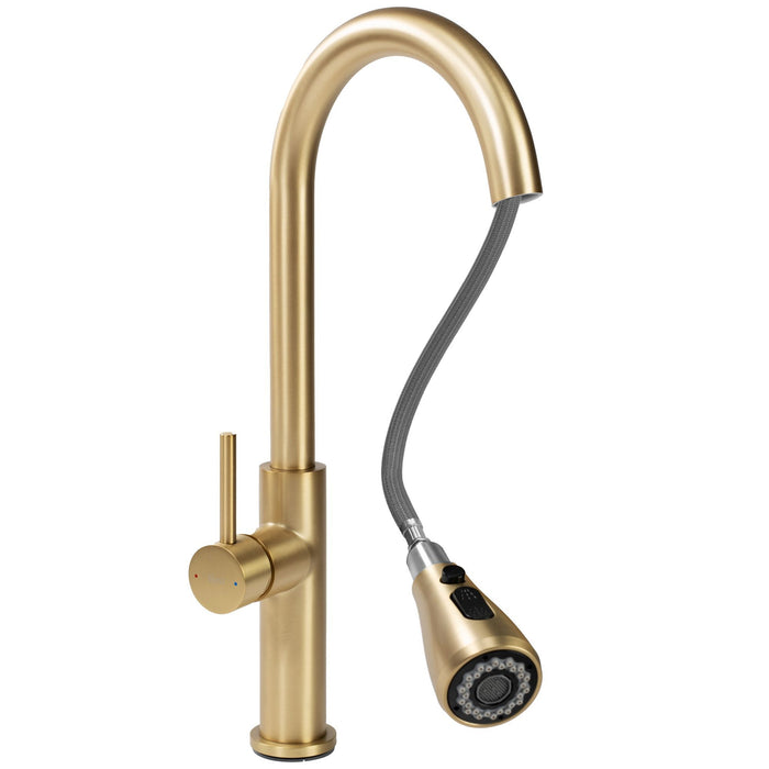 Rubinetto Da Cucina Rea Nest Gold Brush