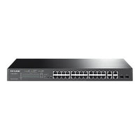Tp-link omada sl2428p switch di rete gestito l2 fast ethernet (10/100) supporto power over ethernet (poe) 1u nero - 133212