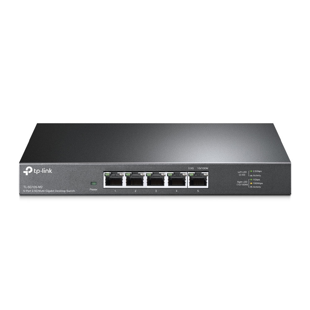 Tp-link tl-sg105-m2 switch di rete non gestito 2.5g ethernet (100/1000/2500) nero - 133188