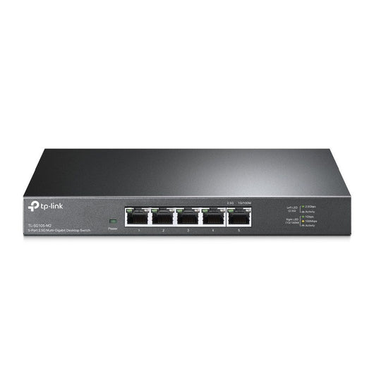 Tp-link tl-sg105-m2 switch di rete non gestito 2.5g ethernet (100/1000/2500) nero - 133188