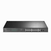 Tp-link tl-sg1218mp switch di rete non gestito gigabit ethernet (10/100/1000) supporto power over ethernet (poe) 1u nero