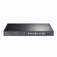 Tp-link tl-sg1218mp switch di rete non gestito gigabit ethernet (10/100/1000) supporto power over ethernet (poe) 1u nero