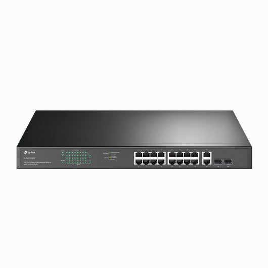 Tp-link tl-sg1218mp switch di rete non gestito gigabit ethernet (10/100/1000) supporto power over ethernet (poe) 1u nero