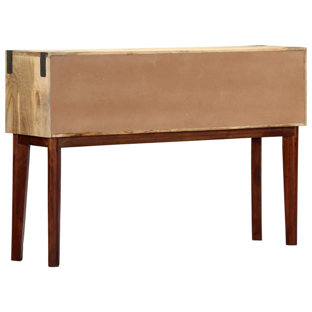 Tavolo Consolle | Tavolo d'Ingresso 115x30x76 cm in Legno Massello di Mango Grezzo