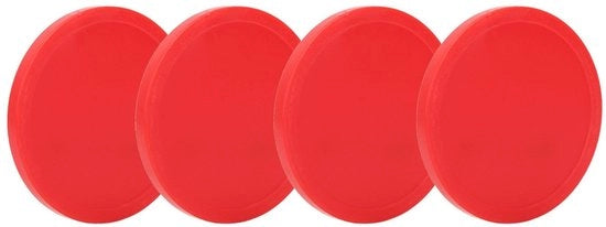 Palline di Air Hockey 4-pack - Materiale Resine Sostenibile - Resistente - Leggero - Tre Dimensioni - Ideali per Tavoli da Gioco - Palline di Air Hockey