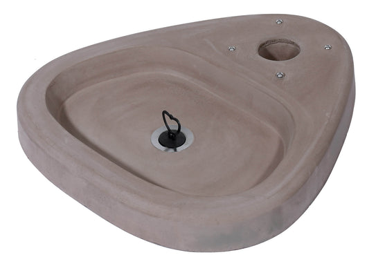 Base per Fontane con Vaschetta 47x48x6 cm in Cemento Belfer 42/BSC/5 Tortora