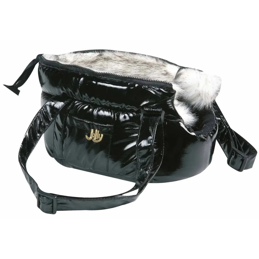 FLAMINGO Borsa Trasportino per Animali Lola Nera 32x17x42 cm 417632